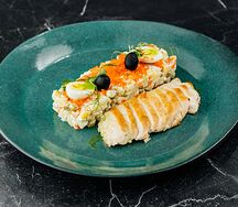 Оливье с говяжьим языком