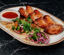 Куриные крылья на мангале 