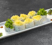 ролл цезарь с креветкой 