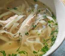 Лапша домашняя с курицей