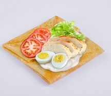 Блин Цезарь с курицей