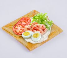 Блин Цезарь с креветкой