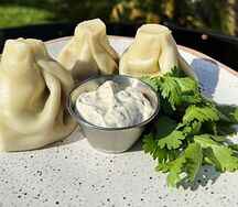 Хинкали с говядиной отварные