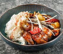 Японский рис с куриным филе