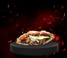 Шаурма в пите с курицей на мангале