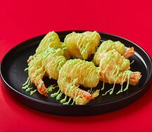 Креветки в соусе васаби