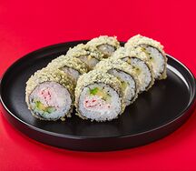 Горячий ролл с крабом 