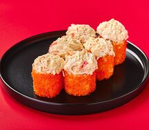 Запеченный ролл с крабом