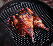 Цыплята-корнишоны на углях