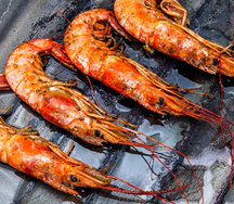 Лангустины на мангале
