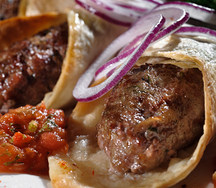 Люля-кебаб из баранины в лаваше