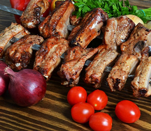 Шашлык из бараньих семечек