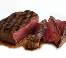 Стейк из говяжьей вырезки на углях