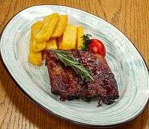 Свиные ребра барбекю