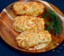 Манты жареные с говядиной