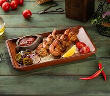 Шашлычок из креветок