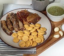 Галушки с сушеным мясом