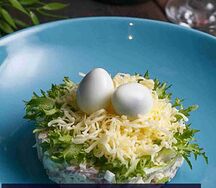 Салат Перепелиное гнездо