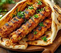 Люля-кебаб куриный в лаваше