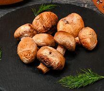 Шампиньоны на мангале