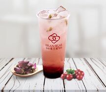 Лимонад на основе чая с розой и клюквой