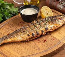 Сибас на углях