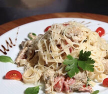 Тальятелле с курицей и грибами