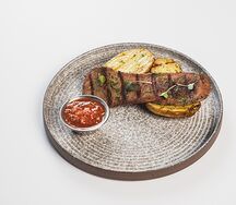 Язык говяжий на углях