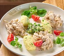 Телятина по-строгановски