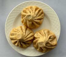 Жареные хинкали с говядиной 