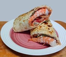 Шаурма с креветками 