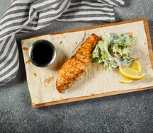 Семга на гриле