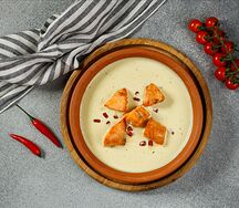 Чкмерули с лососем