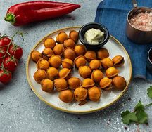 Жареные маленькие пельмешки