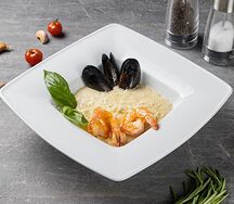Ризотто с морепродуктами (сливочная основа)