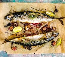 Шашлык из скумбрии 