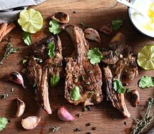 Шашлык из баранины на кости