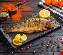 Форель на мангале