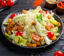 Салат Цезарь с Креветками