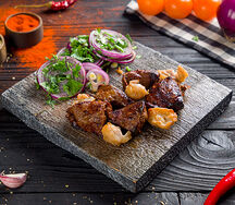 Печень телятины с салом