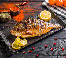 Дорадо на мангале