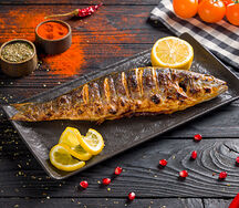 Сибас на мангале