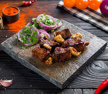 Печень телятины с курдюком