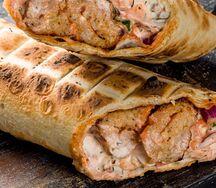 Люля-кебаб из баранины в лаваше