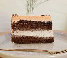 Шоколадно-банановый торт