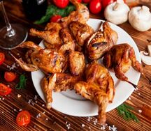 Цыпленок на мангале (корнишон)