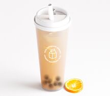 Апельсиновый чай с тапиокой