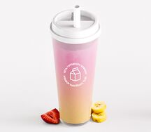 Молочный коктейль Клубника-банан