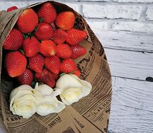 Букет красное-белое