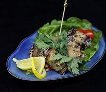 Рулетики из баклажанов